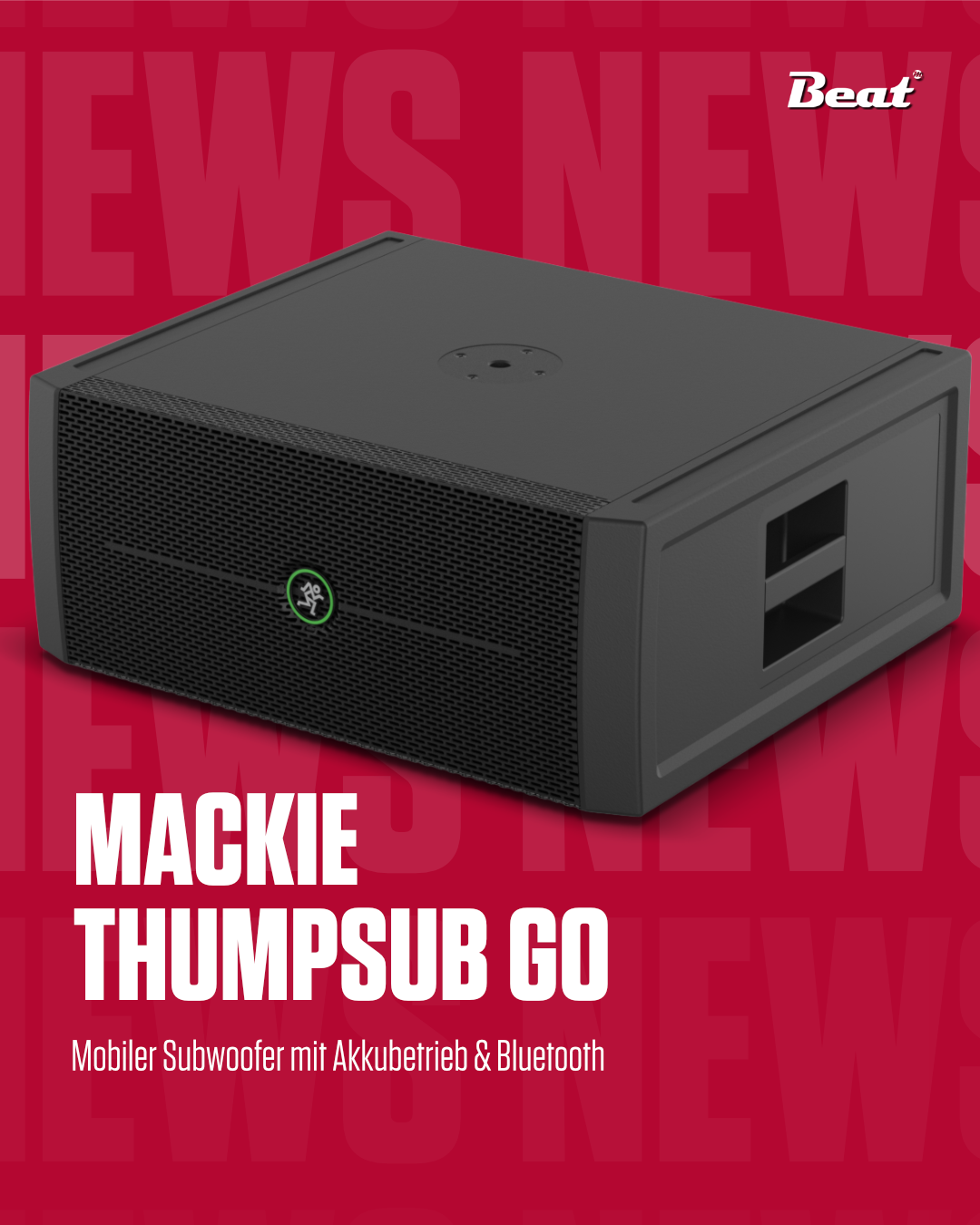Bands & DJs aufgepasst: Mobile Subwoofer mit Akku & Bluetooth von Mackie