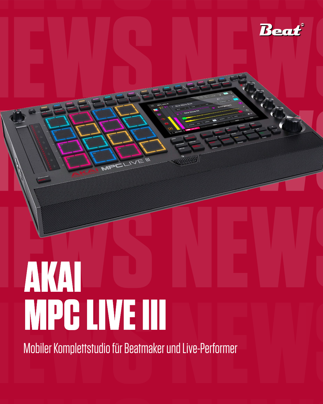 Mobiles Komplettstudio für Beatmaker und Live-Performer von AKAI