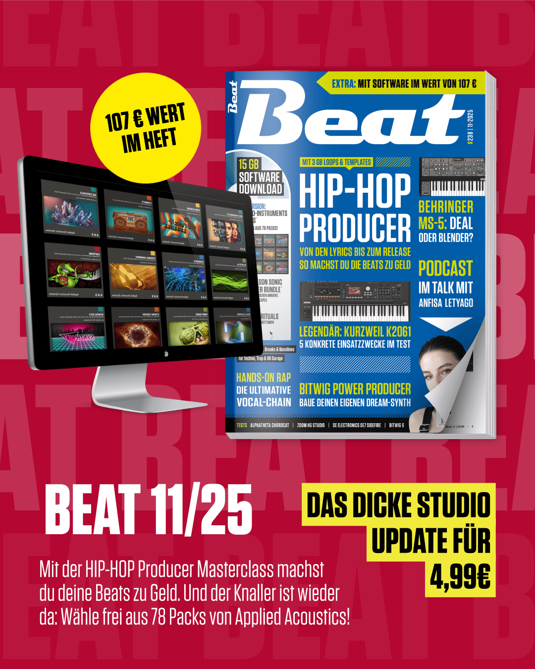 Mach deine Beats zu Geld: Mit der HIP-HOP Producer Masterclass in Beat 11/25