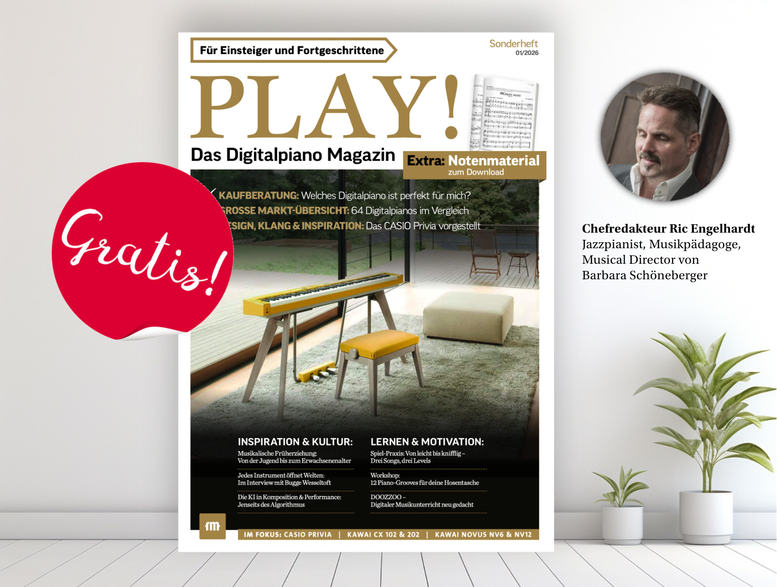 Weihnachten wird musikalisch: Schnapp dir den neuen PLAY!-Guide 2026 – komplett kostenlos