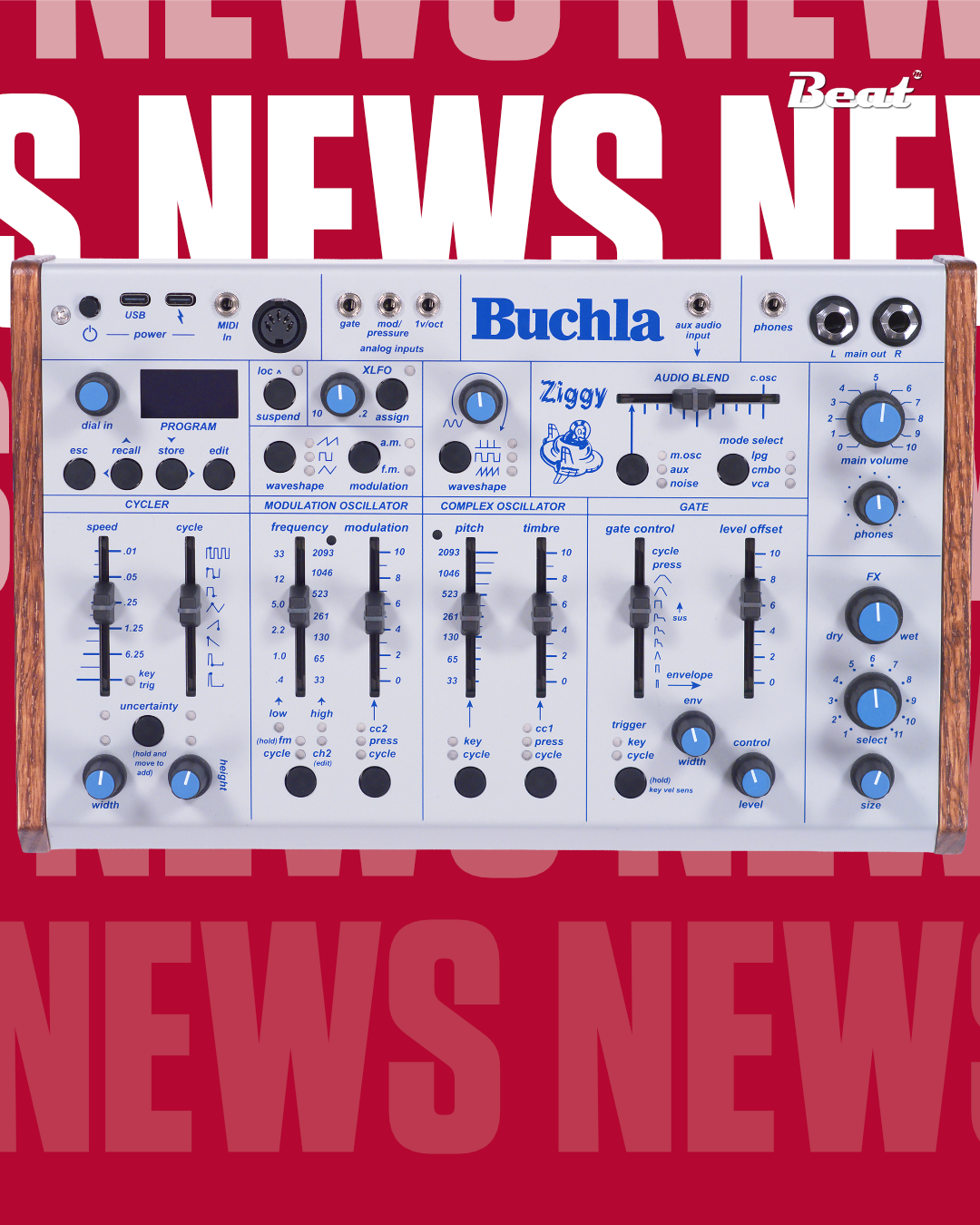 Analoger Desktop Synthesizer von Buchla