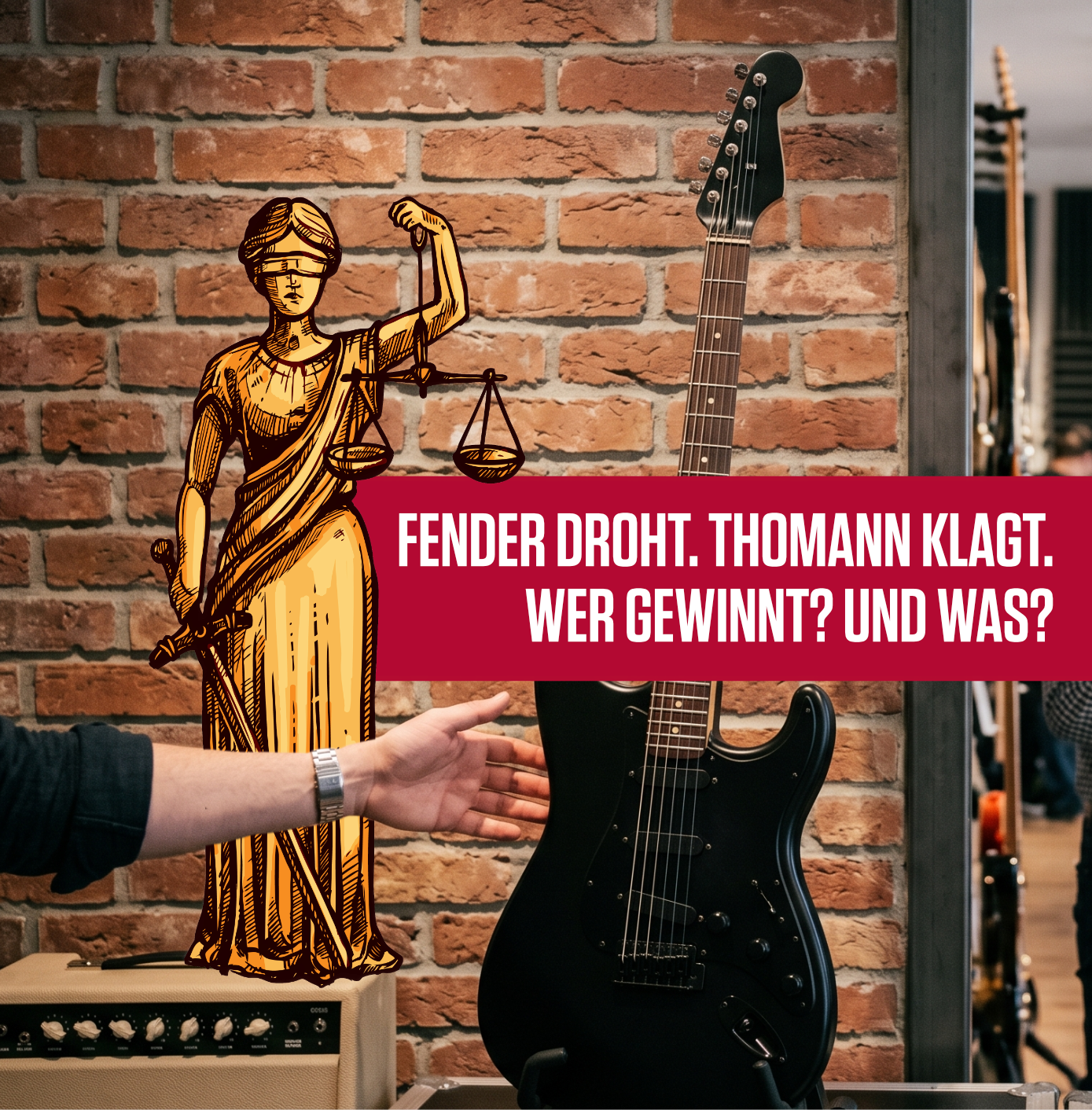 Fender droht, Thomann klagt. Wer gewinnt? Und was?