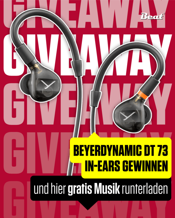 Richtig gelesen! Wir lieben Giveaways und Beat liebt seine Follower und Leser, deswegen haben wir jetzt im August ein “Giveaway mit Giveaway” am Start. Und zwar gibt es einerseits die fantastischen DT 73 In-Ear-Kopfhörer von Beyerdynamic zu gewinnen und dazu andererseits einen Wahnsinns-Gratis-Download mit Audiotest-Files und kuratierter Musik von Ambient bis Synthwave, für den ultimativen Genuss mit deinem Kopfhörer – geschenkt für jede(n) Teilnehmer(in).