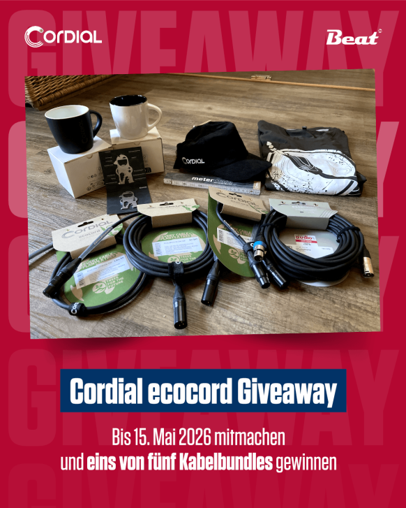 Jetzt gewinnen: Beim großen Cordial ECOCORD Mikrofonkabel-Bundle Giveaway