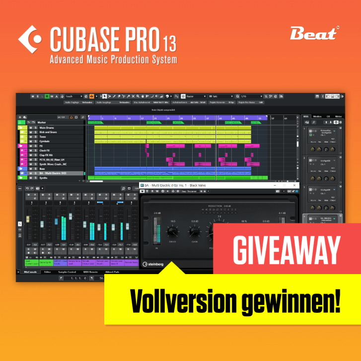 Mitmachen und eine Vollversion von Cubase 13 Pro im Wert von 579€ gewinnen