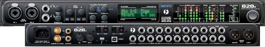 Auf nur einer Höheneinheit vereint das 828x alle im Studiobetrieb wichtigen Anschlüsse und Funktionen, inklusive der brandneuen Thunderbolt-Technologie.