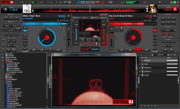 Virtual DJ 8 bietet eine riesige Funktionsauswahl und eine große Controllerunterstützung.