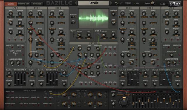 U-He Bazille - Modulares Synth Plug-in