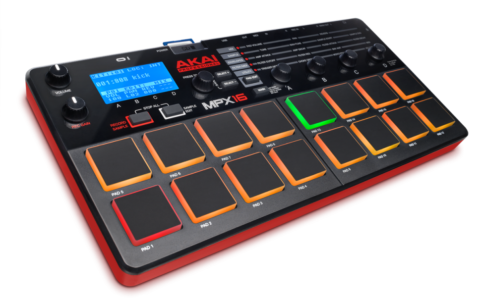 Akai MPX16 - Kompakter Sampler mit 16 Pads