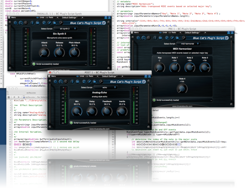 Plug'n Script - Plug-in Editor von Blue Cat Audio