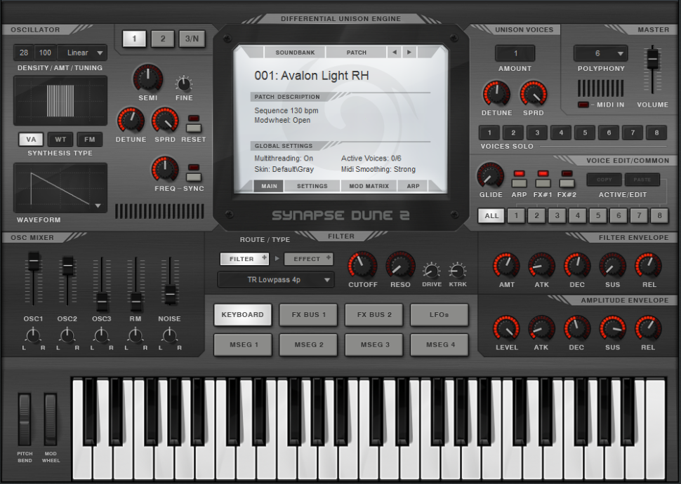 Dune 2.2 Update - Softsynth von Synapse Audio