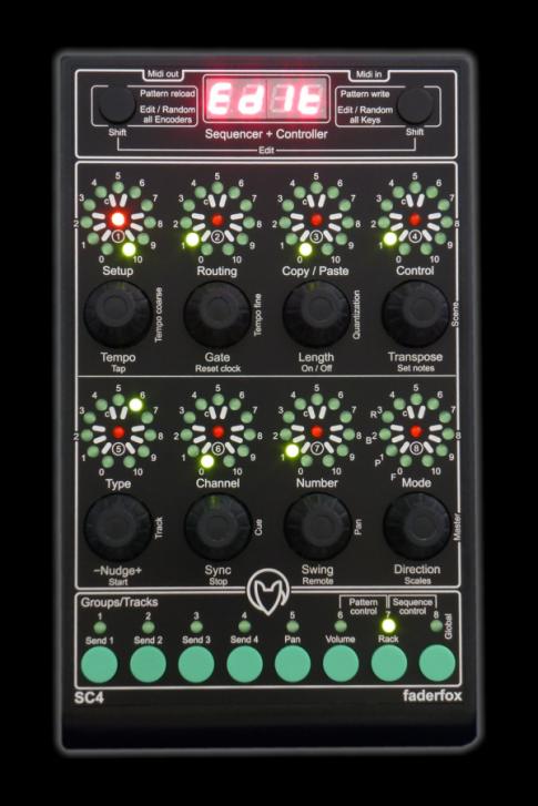 SC4 - Controller & Sequenzer von Faderfox