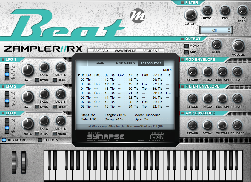 Zampler//RX - Kostenlose Workstation für Windows & OS X