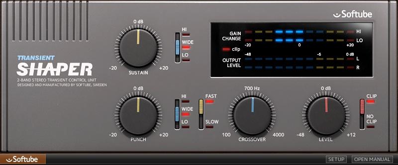 Softube Transient Shaper - Plug-in für Win & OS X