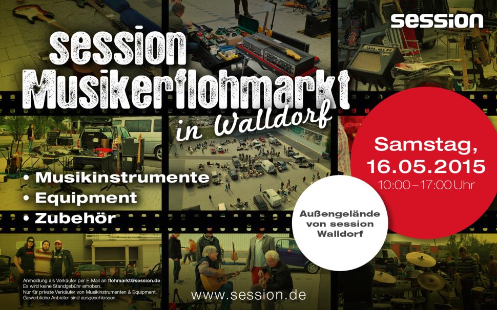 Musikerflohmarkt bei session Walldorf am 16. Mai