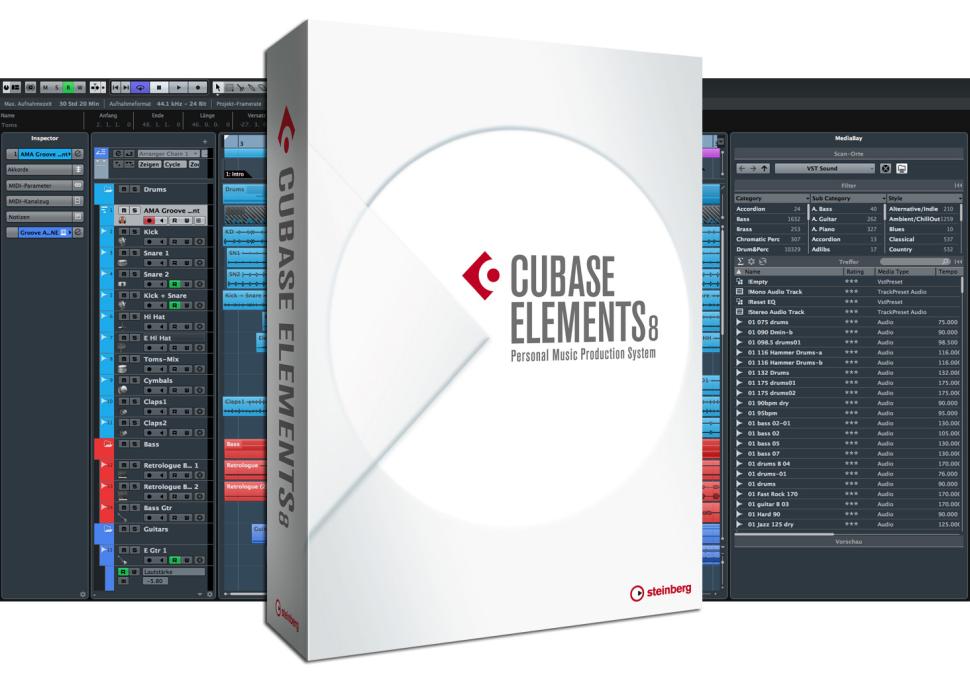 Steinberg Cubase Elements 8 - Midi/Audio-Sequenzer
