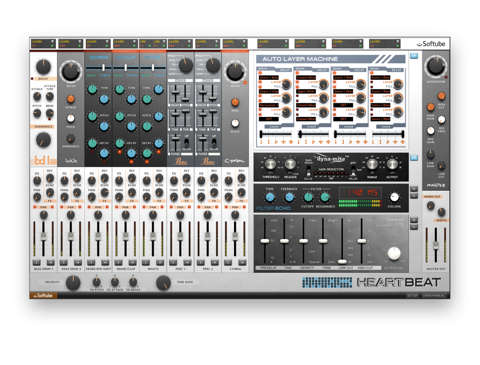 Softube Heartbeat - Drumsynthesizer Plug-in