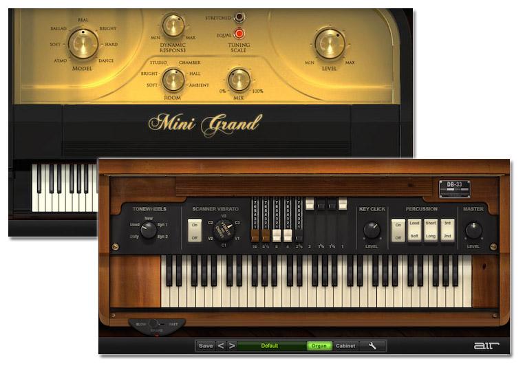 Air DB-33 und Mini Grand Piano in AU/VST-Format