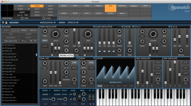 Strobe2 - Synthesizer Plug-in von FXpansion