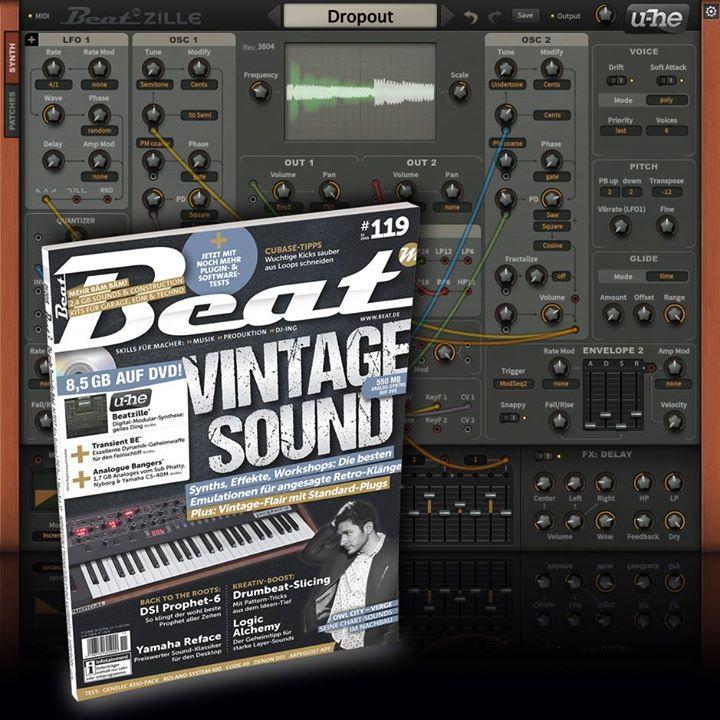 u-he Beatzille gratis auf der Beat #119 Heft-DVD