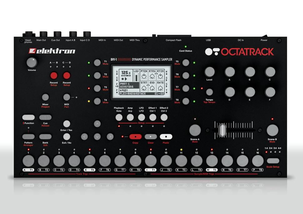 Elektron Octatrack: Wie bereits die anderen Elektron-Brüder steckt auch der Octatrack im soliden Metallgehäuse mit durchdachter Oberfläche und griffigen Reglern.