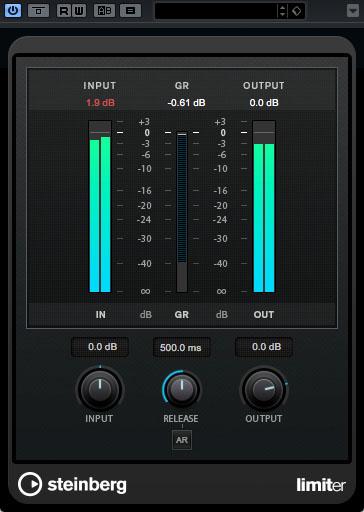Limiter in Steinberg Cubase Pro 9