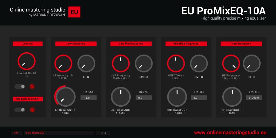 Kostenloser Equalizer: EU ProMixEQ-10A