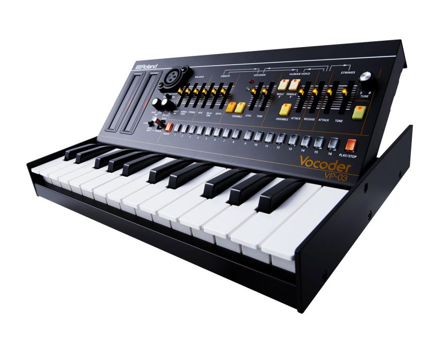 Der VP-03 bietet direkten Zugriff auf alle wichtigen Klangparameter und lädt zum Schrauben und Experimentieren ein. Der VP-03 ist außerdem kompatibel zu dem optionalen Keyboard K-25m.
