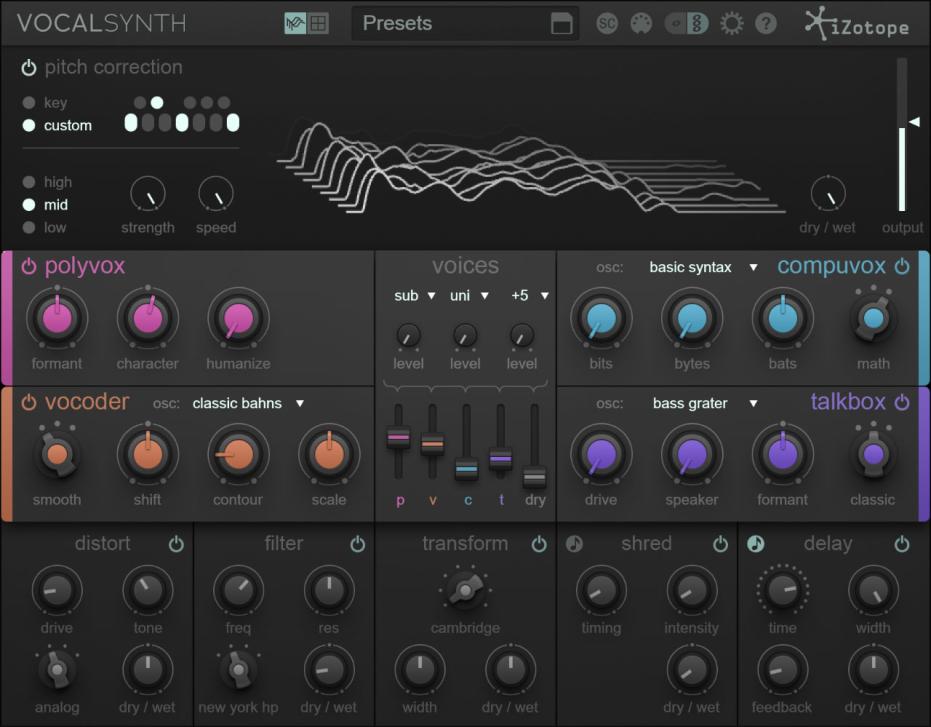 VocalSynth liefert top-aktuellen Effekt-Sound, der sich nicht nur für Stimme eignet.