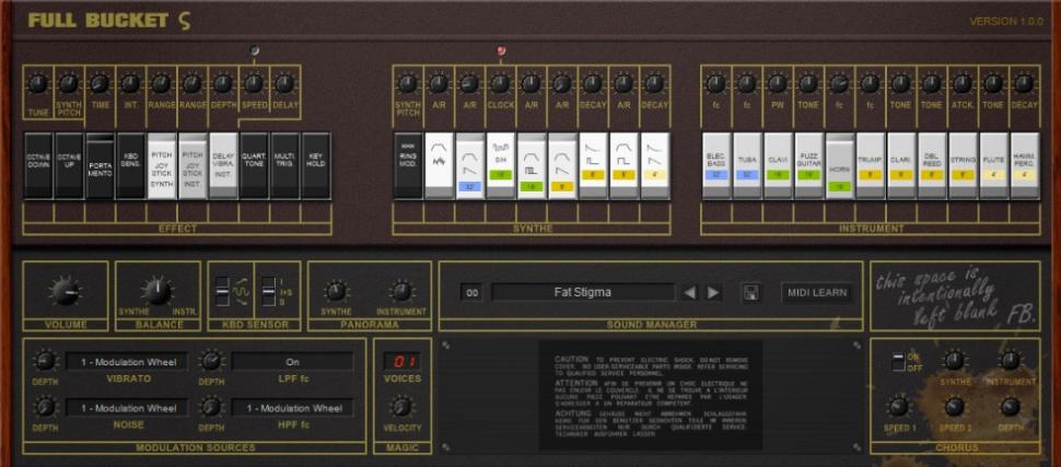 Full Bucket Music Stigma: Korg Sigma Emulation