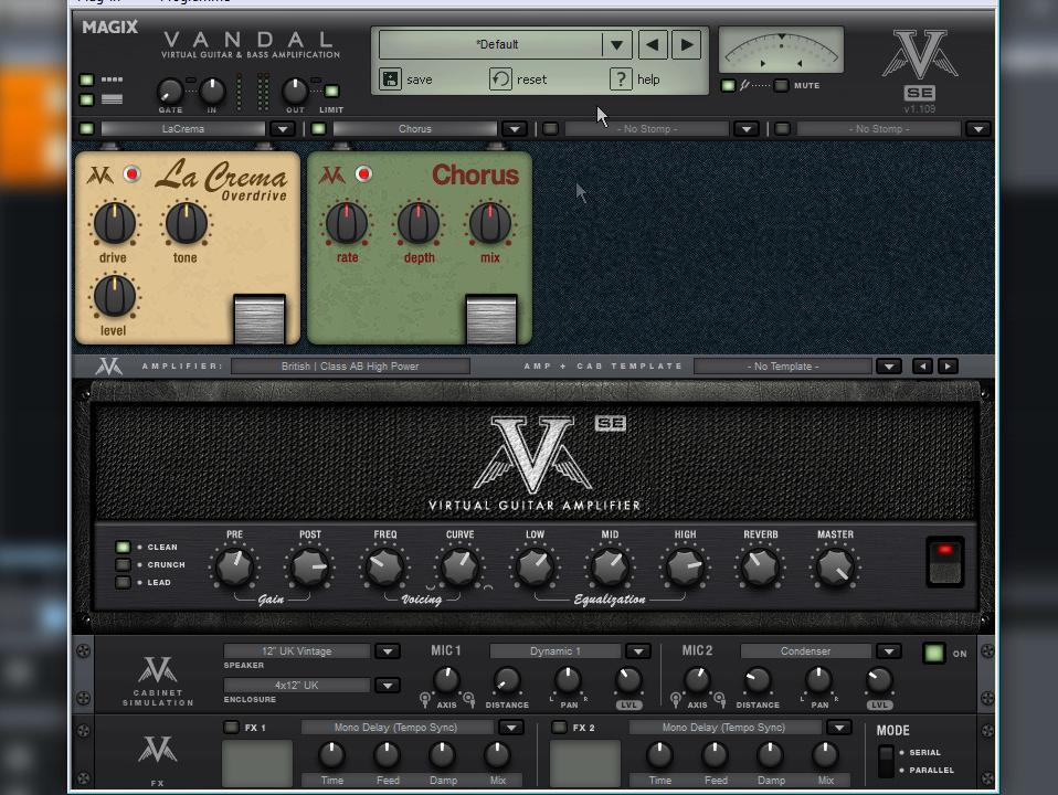 MAGIX Vandal Gitarren-Verstärker-Simulation