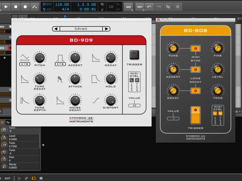 Synsonic Instruments BD-808 und BD-909