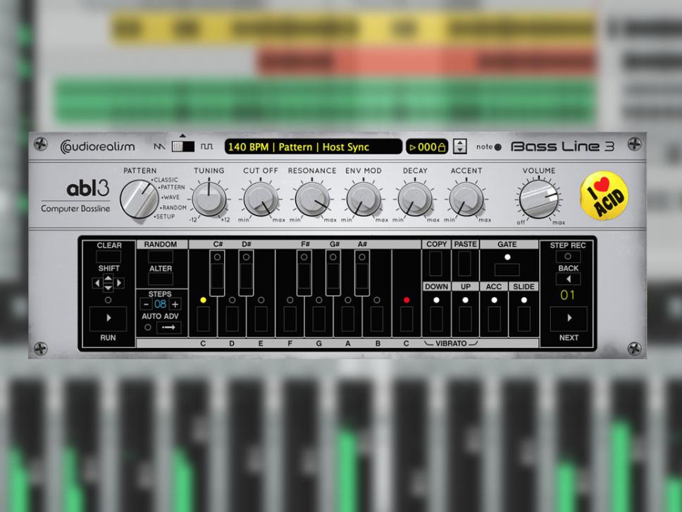 Die ABL3 bietet authentischen Acid-Sound bei extrem niedriger CPU-Belastung.