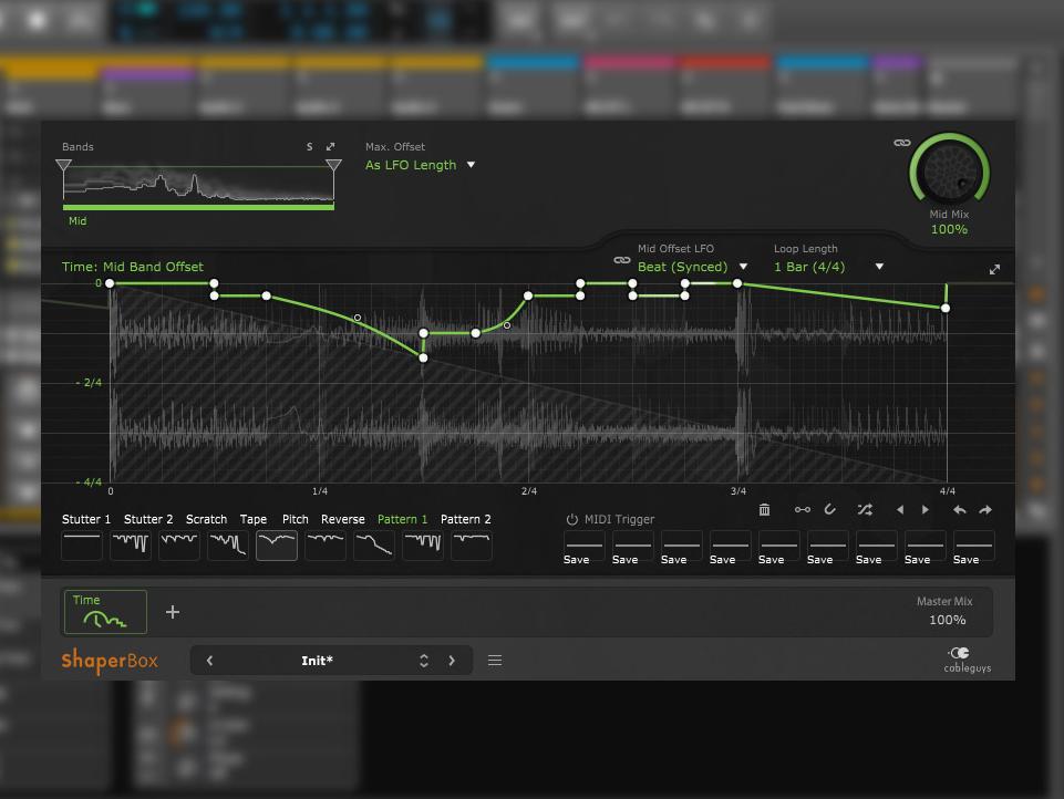 TimeShaper ist fest in die neue ShaperBox integriert, die eine gemeinsame Nutzung und Verwaltung aller Shaper-Plug-ins ermöglicht.
