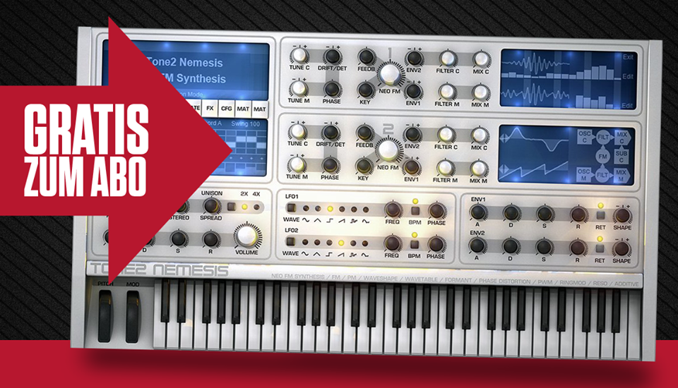 Gratis zum Beat-Abo: Tone2 Nemesis als Aboprämie