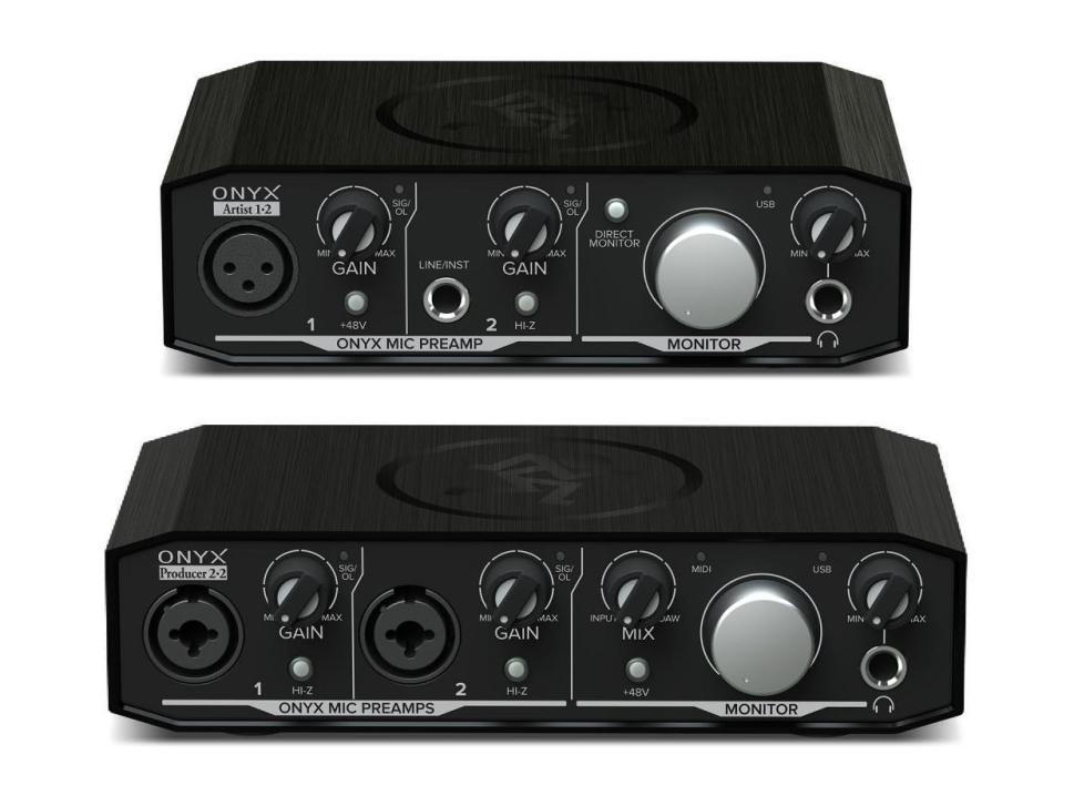 Mackie Artist 1•2 und Producer 2•2