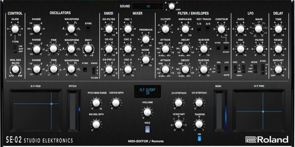 VST-Controller für Roland SE-02