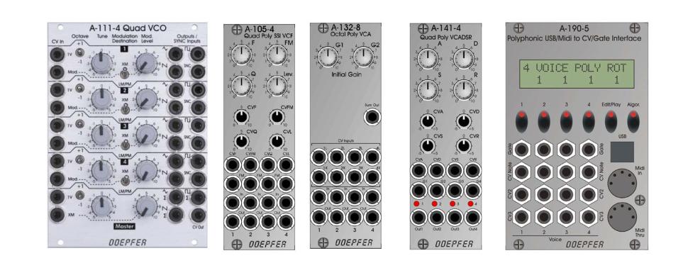 Neue polyphone Module von Dieter Doepfer