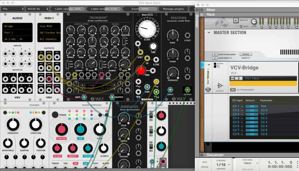 VCV Rack und Reason? Genau: mit der Schnittstelle Bridge steht der DAW-Einbindung nichts mehr im Wege!