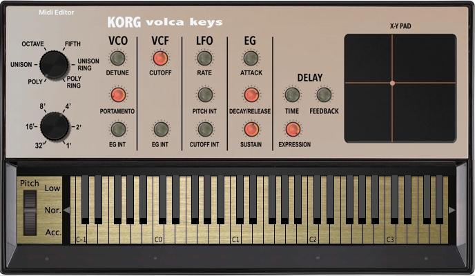 VST-Controller für Korg Volca Keys