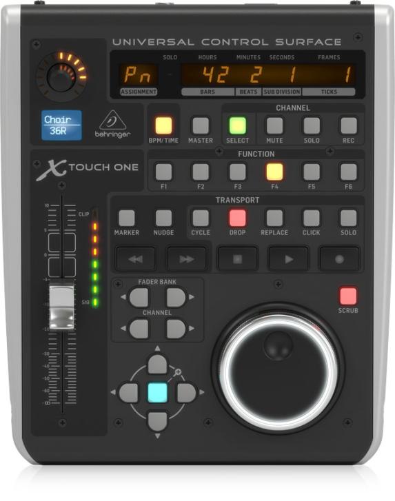 Der namensgebende einzige Fader ist berührungsempfindlich und motorisiert und wird von einem Encoder und einem Jog-Dial unterstützt.
