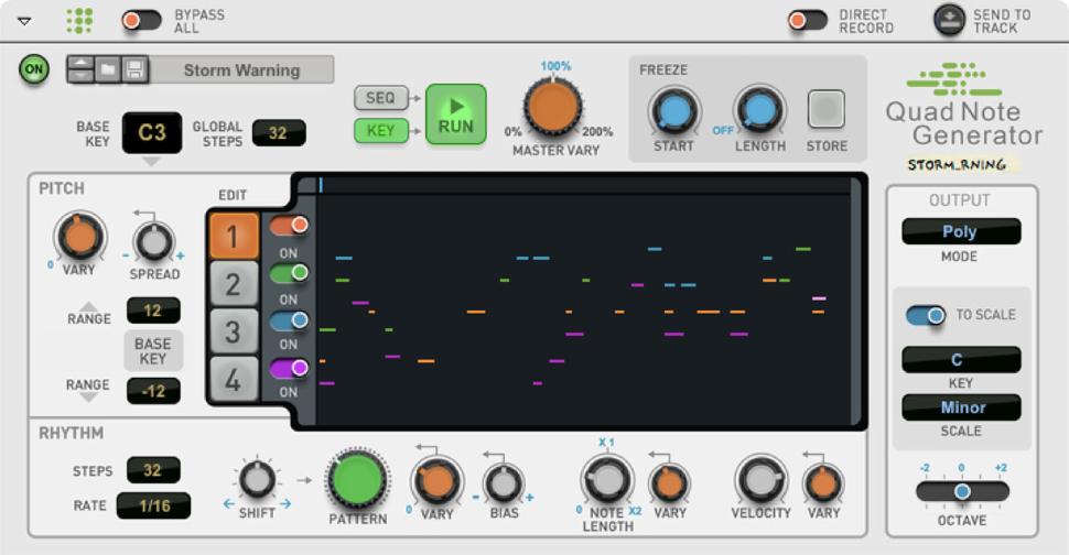 Propellerhead Quad Note Generator