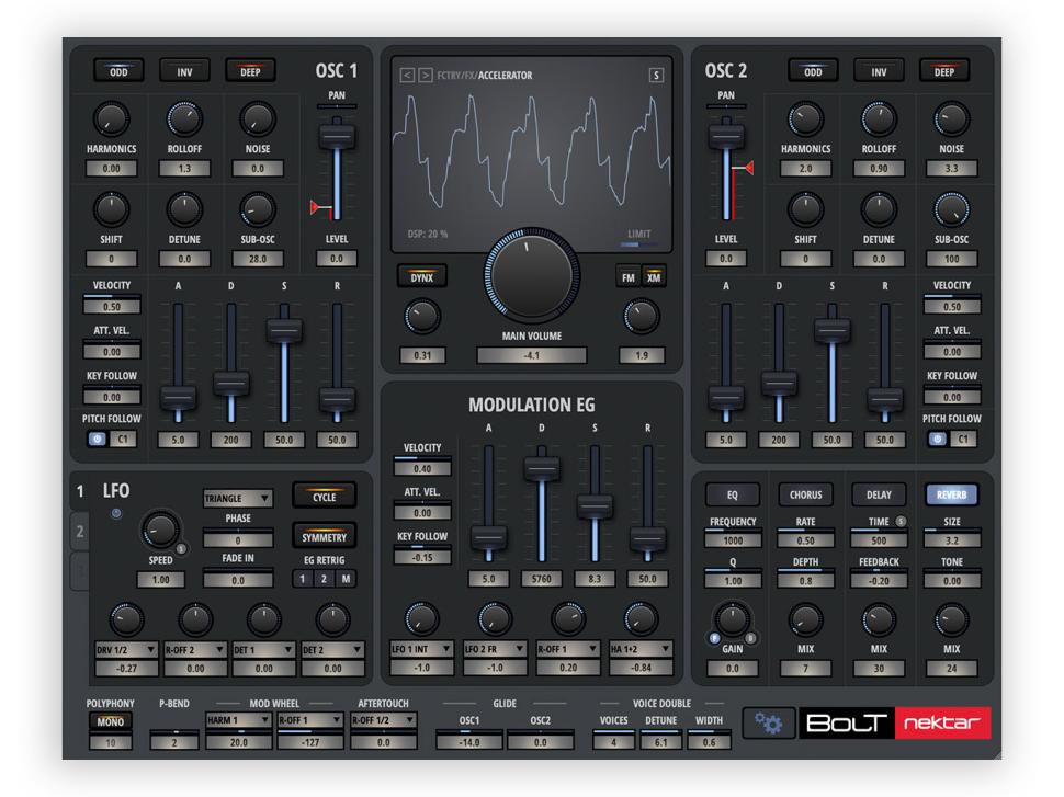 Nektar stellt BOLT vor: Synthesizer mit neuartiger "Harmonics Synthese"