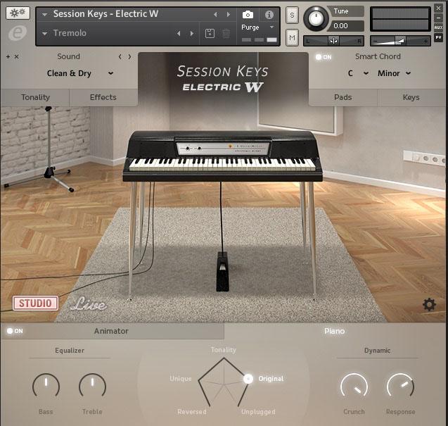 Mehr als eine simple Retro-Kopie: Mit den Smart Chords und dem Animator wird das virtuelle Wurlitzer zu einem Phrasen-Player der Extraklasse.