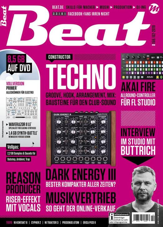 Die neue Beat 02|19 ist da: Techno – Bausteine für den Club-Sound