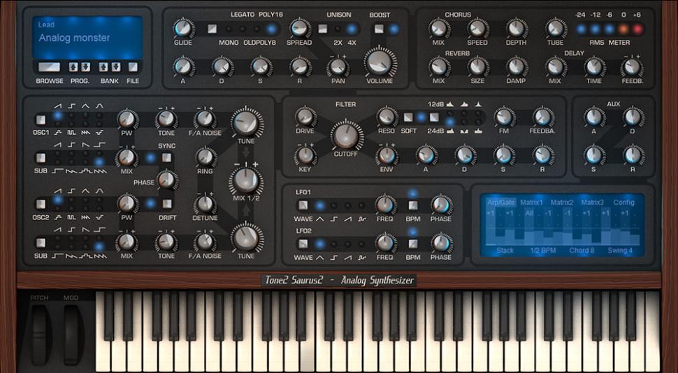 Gratis zum Beat-Abo: Synthesizer Saurus 2 von Tone2
