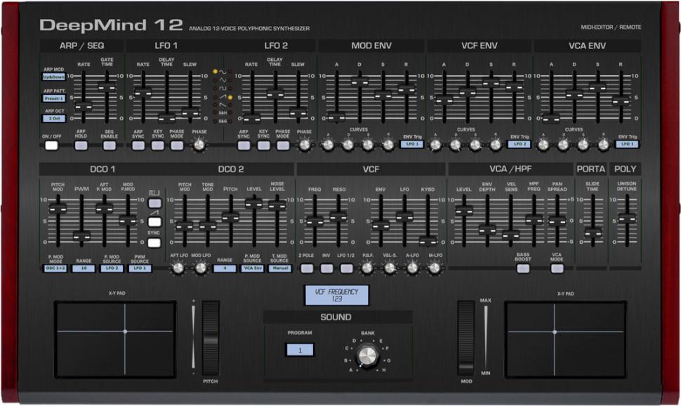 Virtueller MIDI-Controller für den Behringer Deepmind-12 von Momo Müller