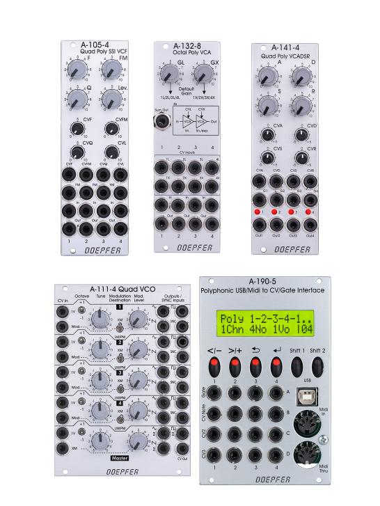 Neue Polyphone Module von Doepfer