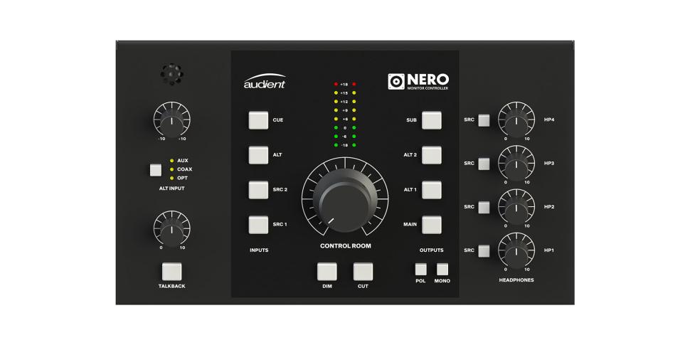 Audient NERO: Monitor-Controller im Desktop-Format