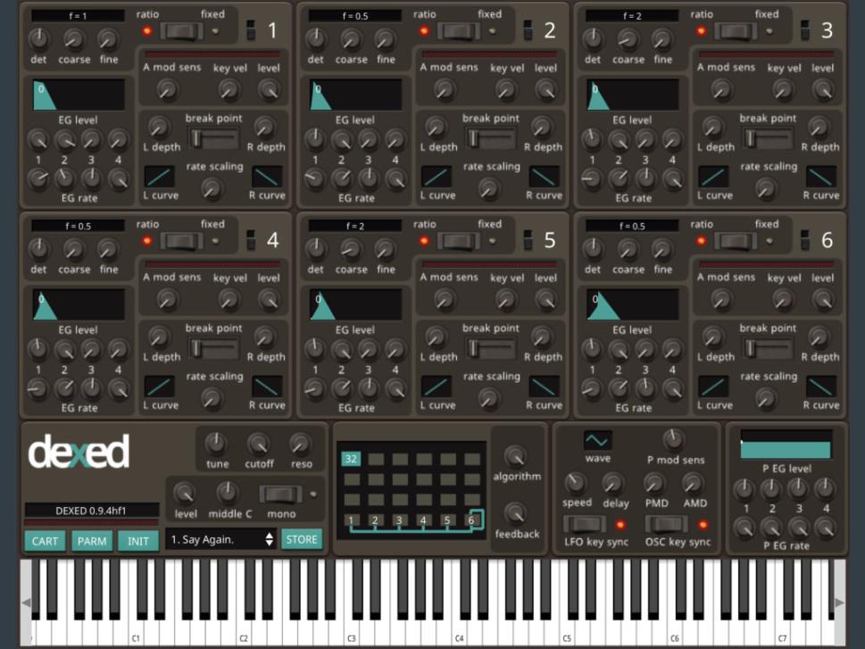 Dexed: DX7 FM-Künstler für das iPad ist da